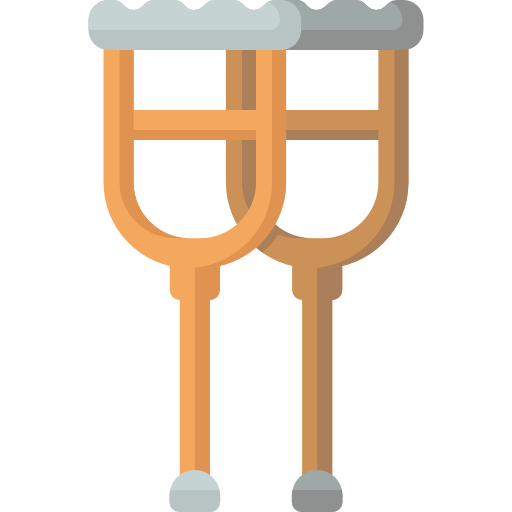 Crutches Special Flat icon