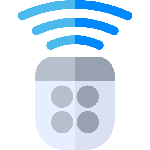 bezprzewodowy Basic Rounded Flat ikona