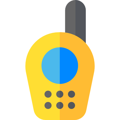 talkie walkie Basic Rounded Flat Icône
