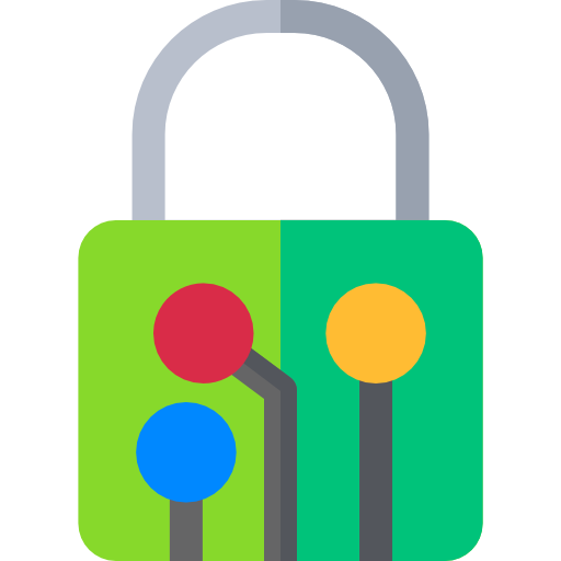 Smart lock Basic Rounded Flat icon
