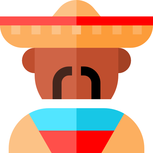 mexicano Basic Straight Flat icono