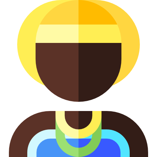 afrikanisch Basic Straight Flat icon