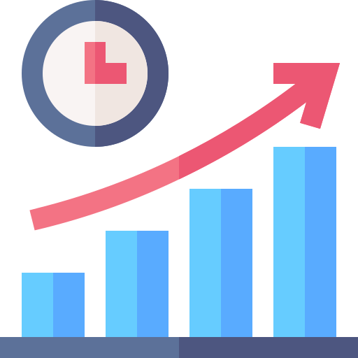 시장 출시 시간 Basic Straight Flat icon