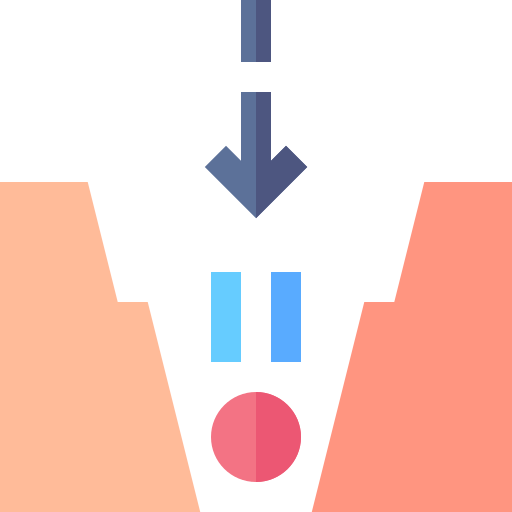 brecha Basic Straight Flat icono