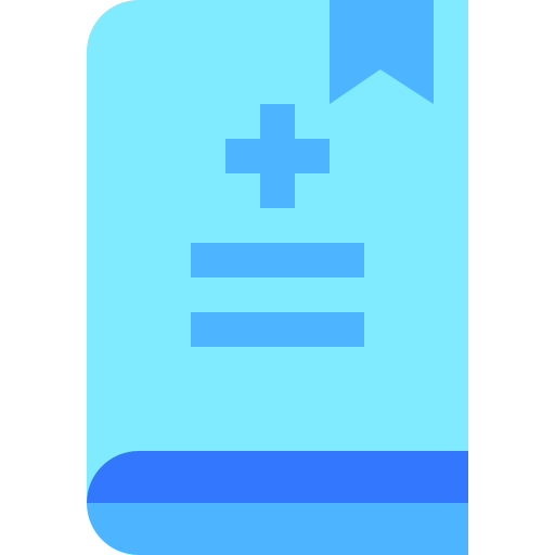 medizinisches buch Basic Sheer Flat icon
