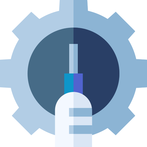 vaccinatie Basic Straight Flat icoon