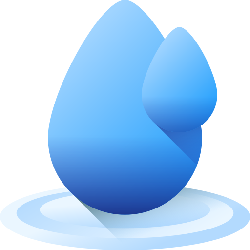 水 3D Color icon