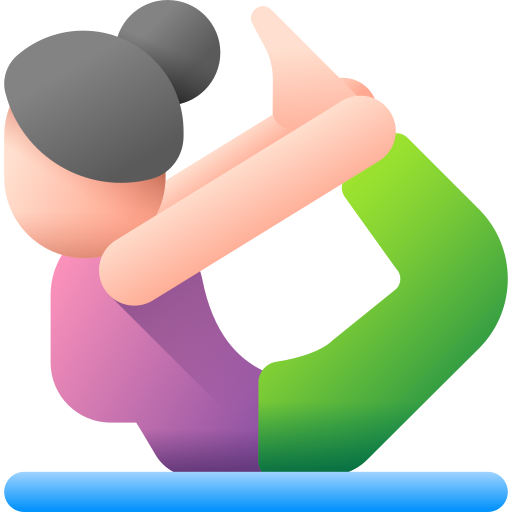 pose de ioga 3D Color Ícone