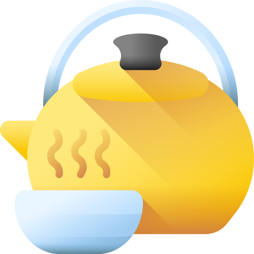 Tea pot 3D Color icon