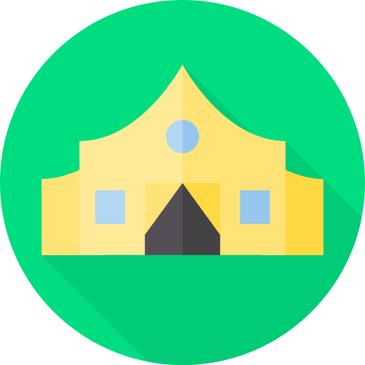 tent Flat Circular Flat icoon