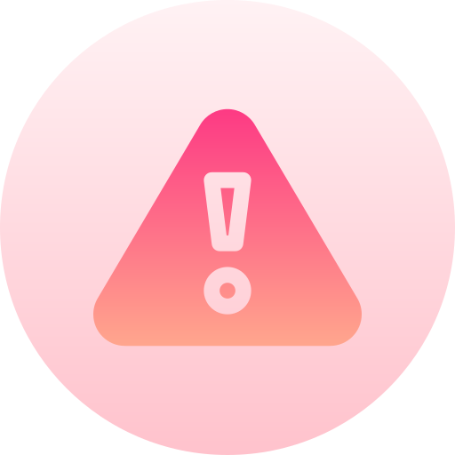 señal de advertencia Basic Gradient Circular icono