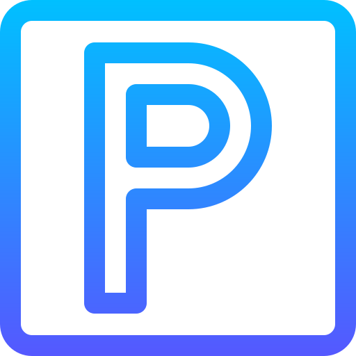 parkeren Basic Gradient Lineal color icoon