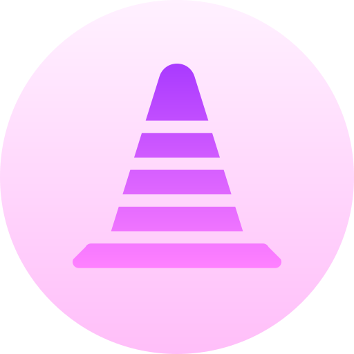 stożek Basic Gradient Circular ikona
