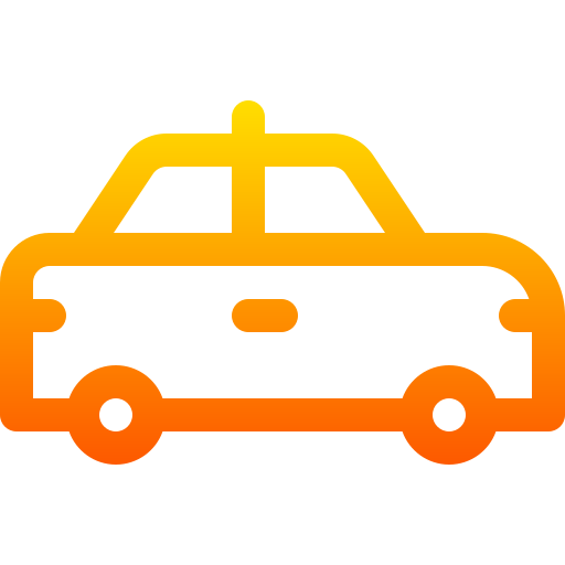 Такси Basic Gradient Lineal color иконка