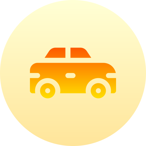 táxi Basic Gradient Circular Ícone