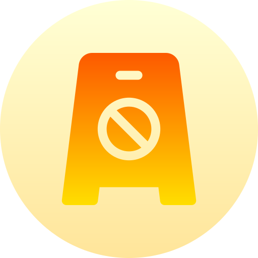 stationnement interdit Basic Gradient Circular Icône