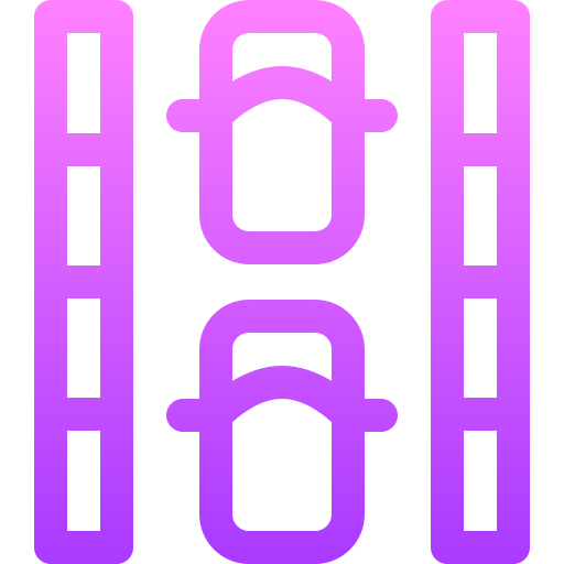 Parking lot Basic Gradient Lineal color icon