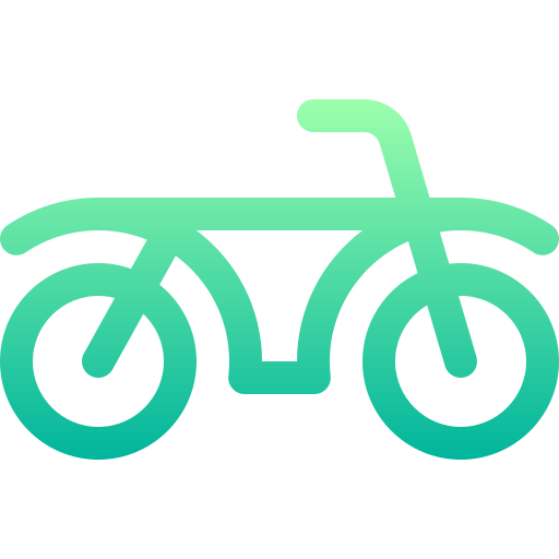 Мотоцикл Basic Gradient Lineal color иконка