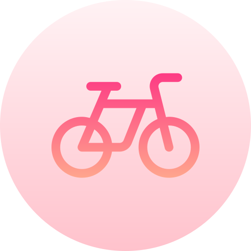 自転車 Basic Gradient Circular icon