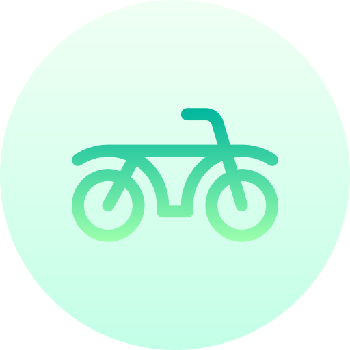 バイク Basic Gradient Circular icon