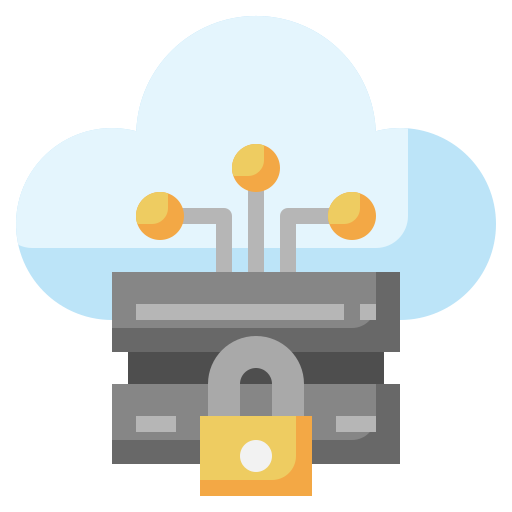 cloud-server Surang Flat icon