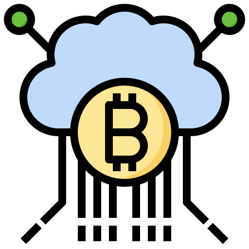 Cloud mining Surang Lineal Color icon