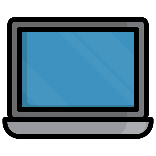 laptop Surang Lineal Color ikona