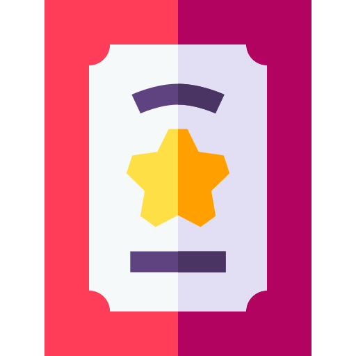 certificado Basic Straight Flat icono