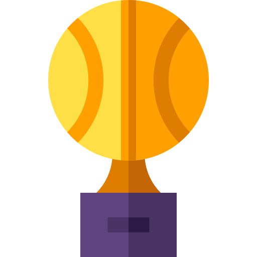 trophée de basket Basic Straight Flat Icône