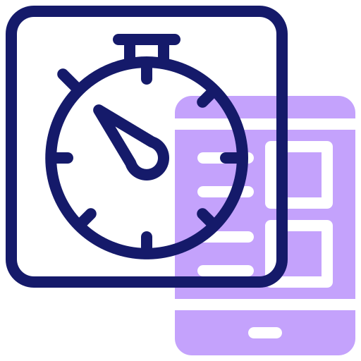 Time tracking Inipagistudio Lineal Color icon