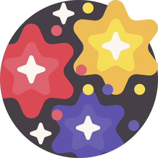 fajerwerki Detailed Flat Circular Flat ikona