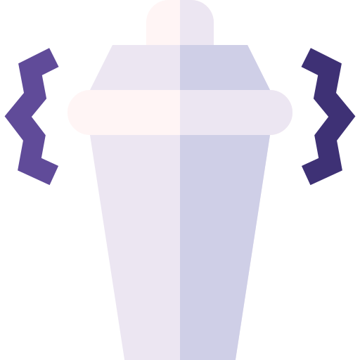 cocktailshaker Basic Straight Flat icoon