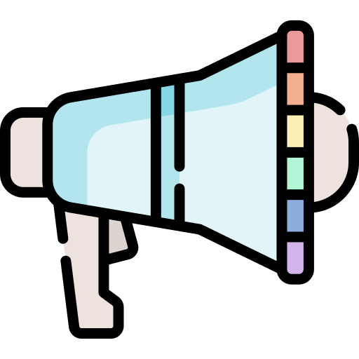 메가폰 Special Lineal color icon
