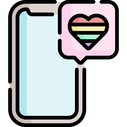 Dating app Special Lineal color icon