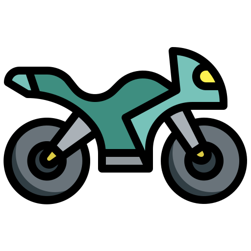 motocykl Surang Lineal Color ikona