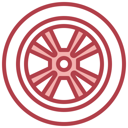 la roue Surang Red Icône