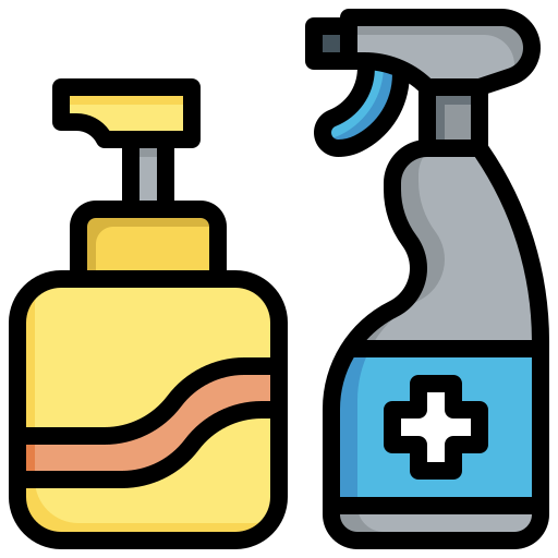 Disinfectant Surang Lineal Color icon