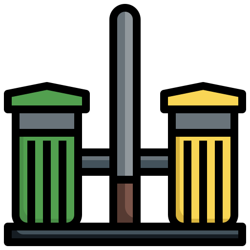 Trash Surang Lineal Color icon