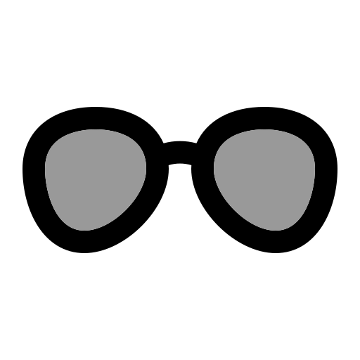 occhiali Generic Outline Color icona