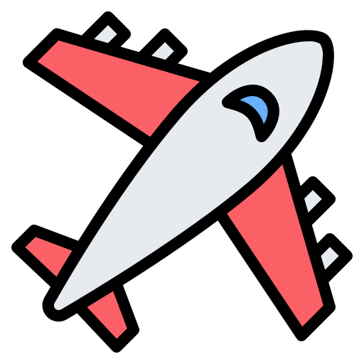 Airplane Generic Outline Color icon