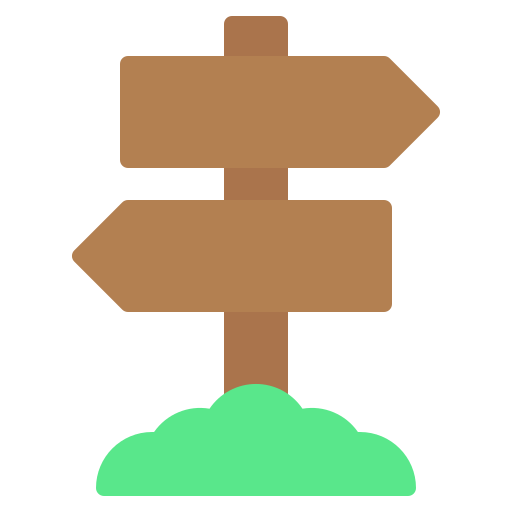señal direccional Generic Flat icono