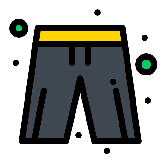 Pants Flatart Icons Lineal Color icon