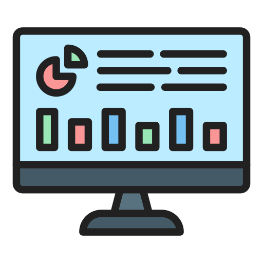 Analytic Generic Outline Color icon