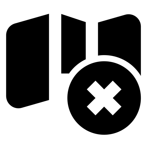 usuń lokalizację Generic Glyph ikona