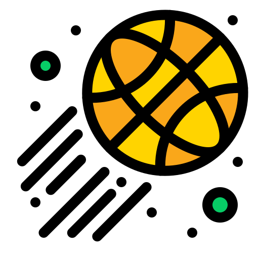 koszykówka Flatart Icons Lineal Color ikona