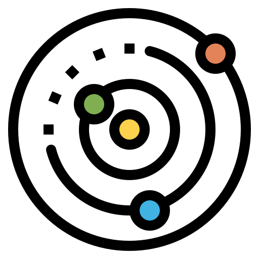 Орбита Flatart Icons Lineal Color иконка
