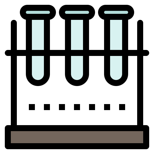 Test tubes Flatart Icons Lineal Color icon