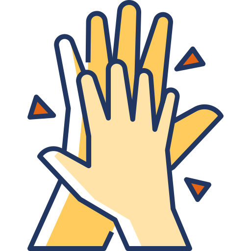 High five Generic Color Omission icon