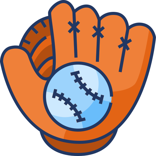rękawica bejsbolowa Generic Outline Color ikona