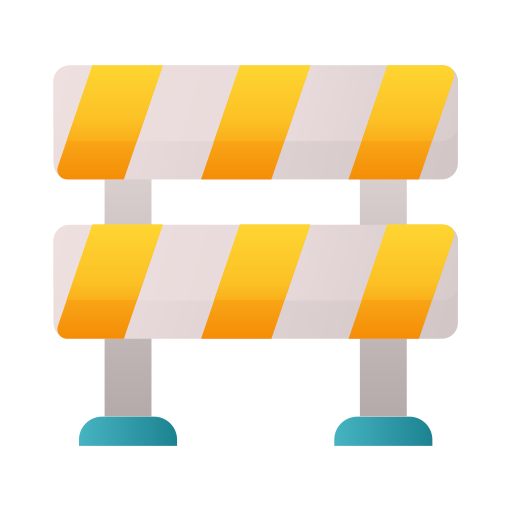 Barricade Generic Flat Gradient icon